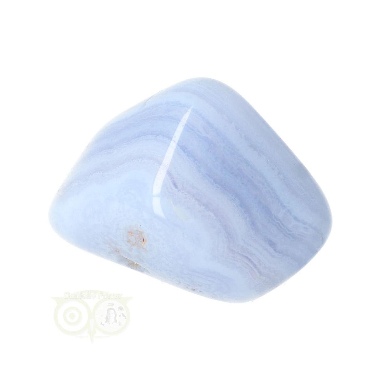 Chalcedoon trommelsteen (blauw) Nr 39