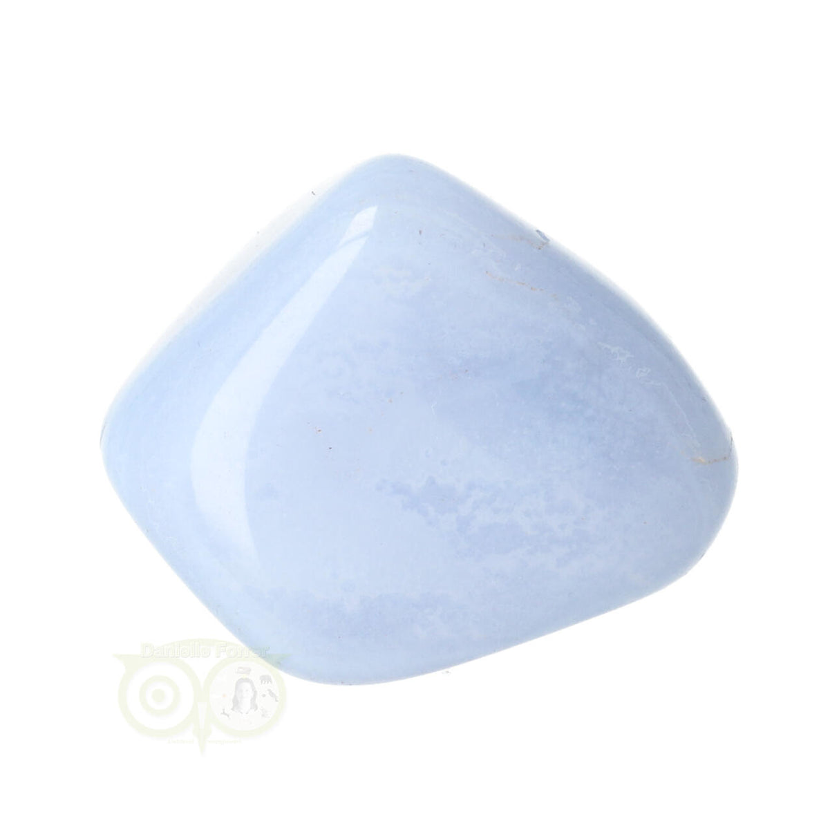 Chalcedoon trommelsteen (blauw) Nr 39
