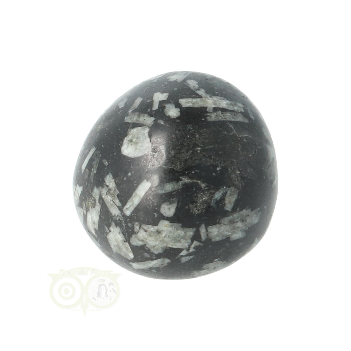 Chrysanthemenförmiger, abgerundeter Trommelstein Nr. 15