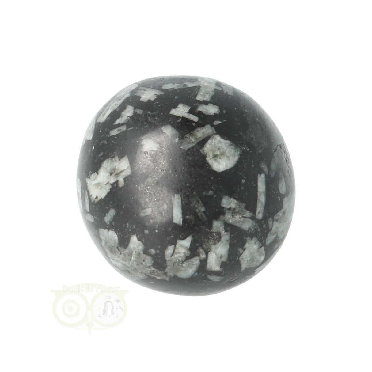 Chrysanthemenförmiger, abgerundeter Trommelstein Nr. 15