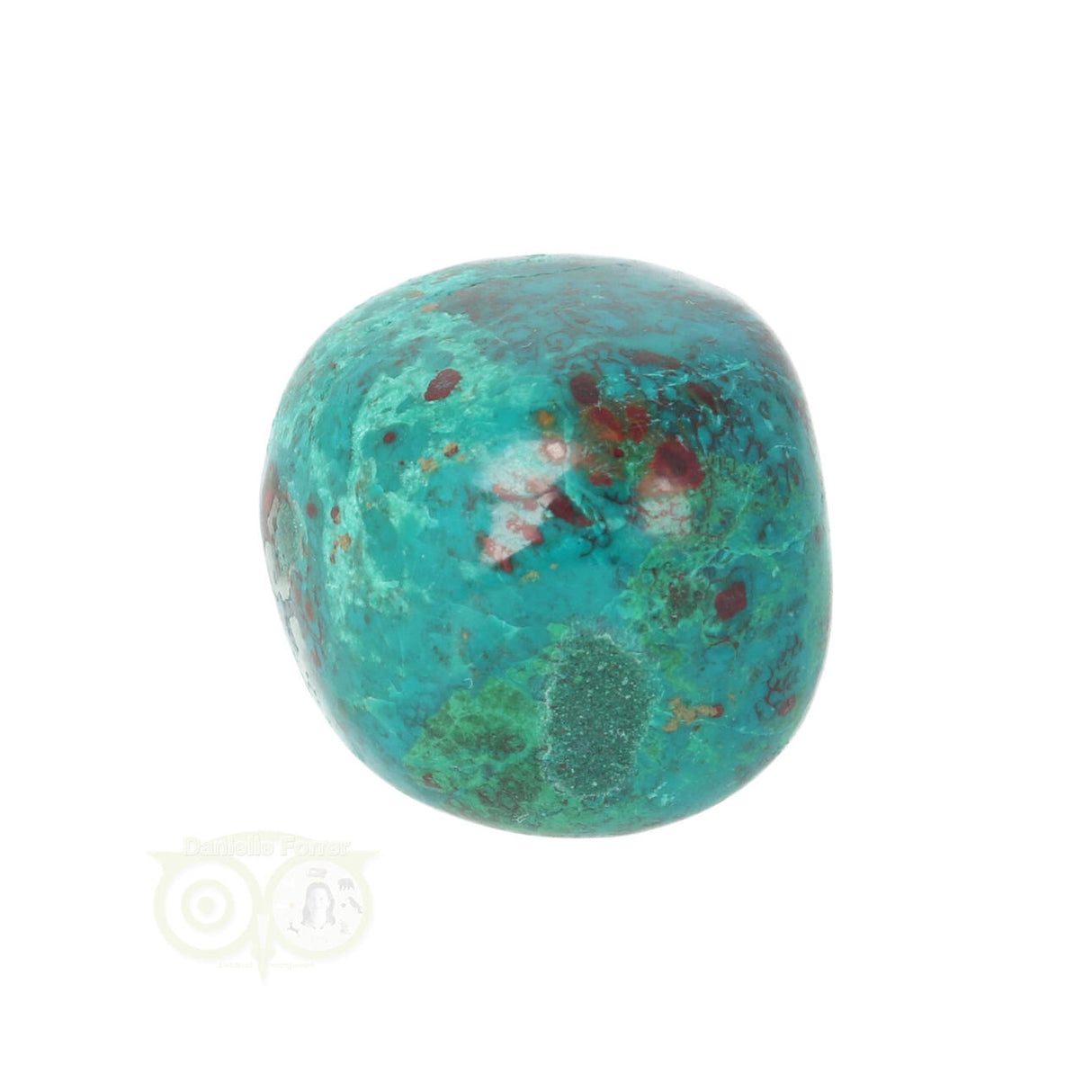 Chrysocolla trommelsteen Nr 23