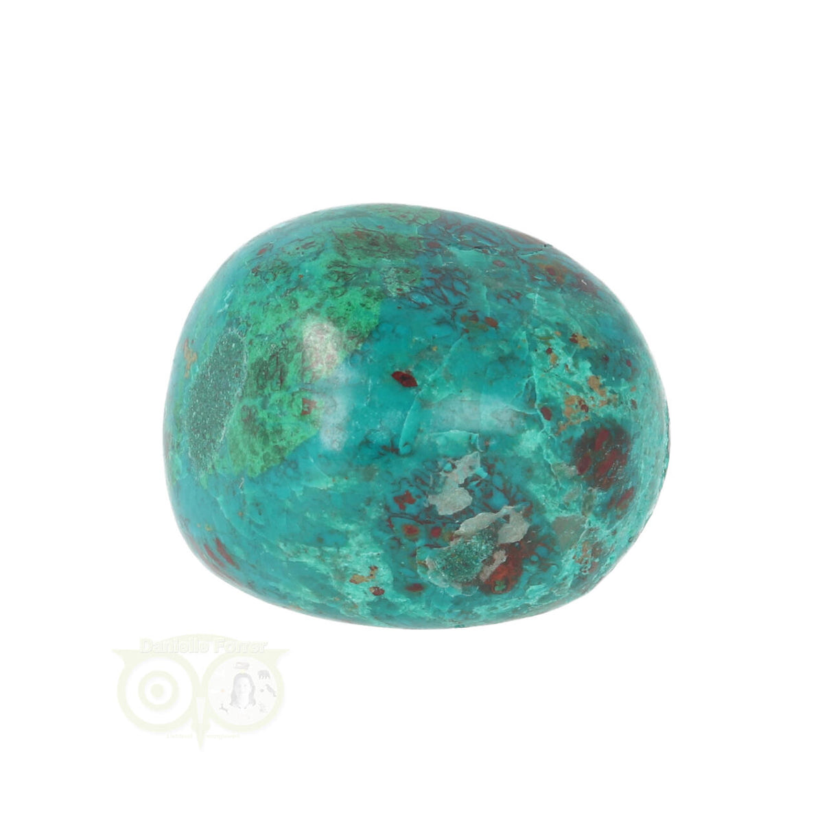 Chrysocolla trommelsteen Nr 23
