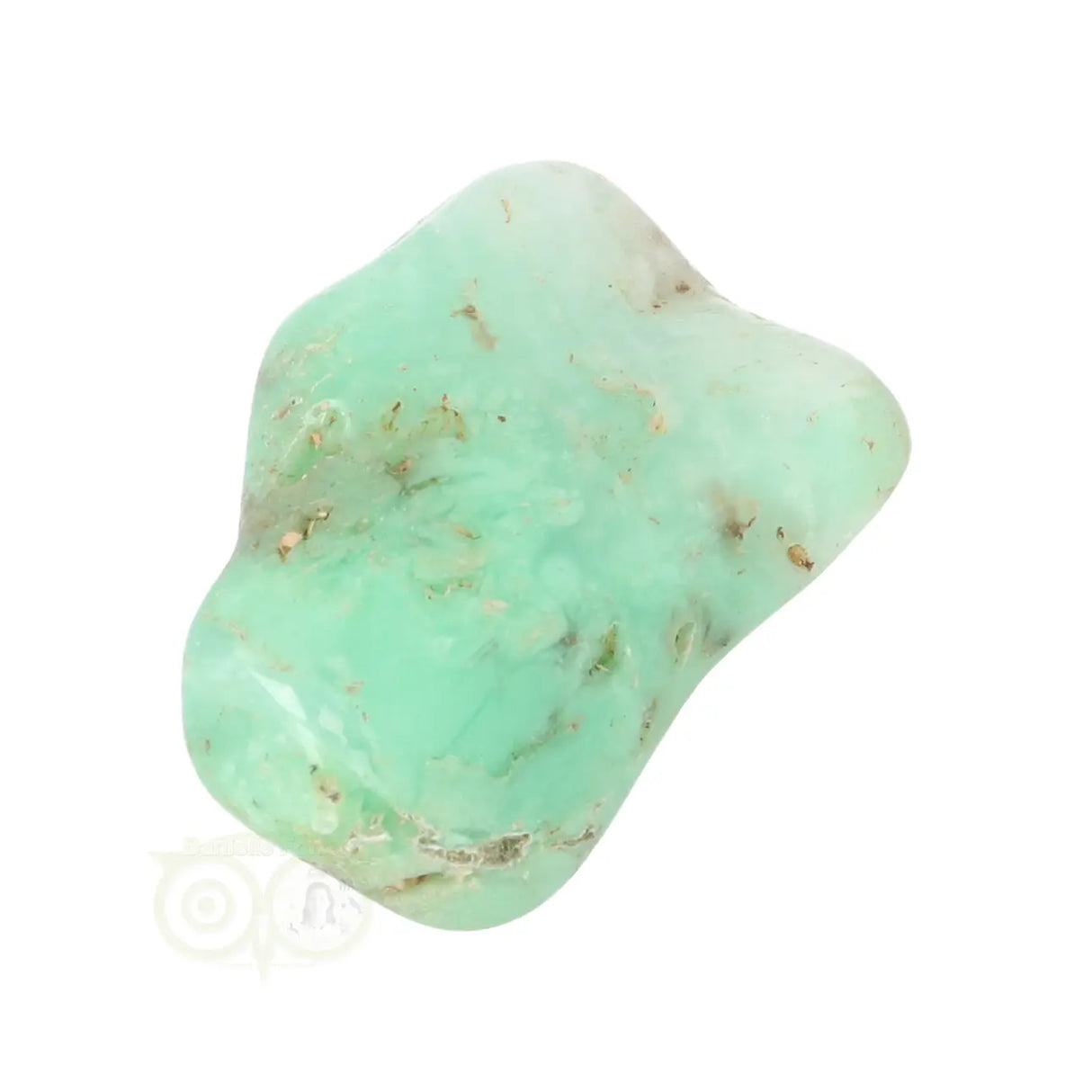 Chrysopras-Trommelstein Nr. 37