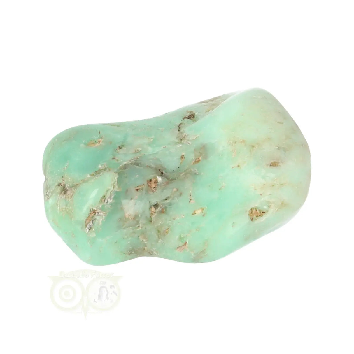 Chrysopras-Trommelstein Nr. 37