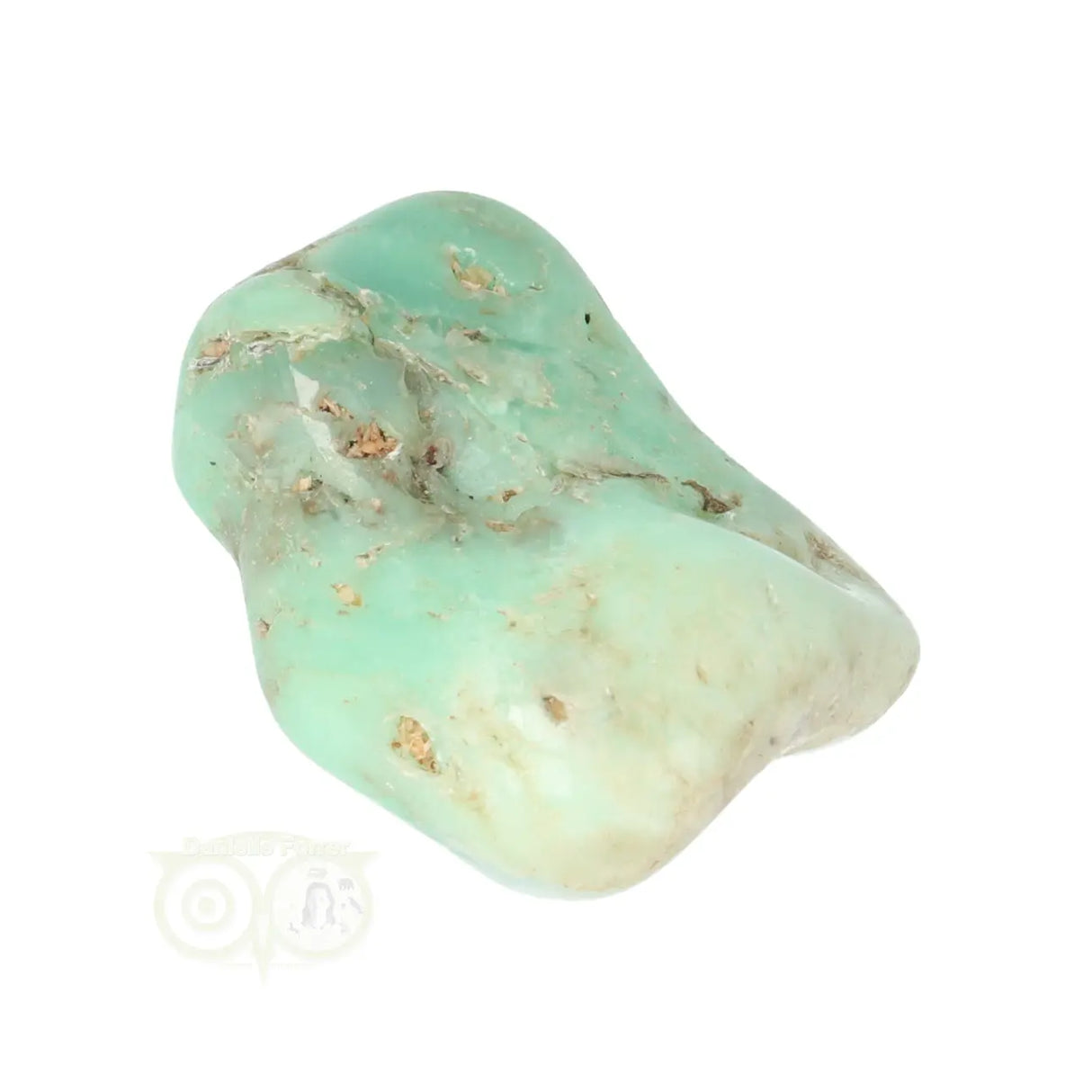 Chrysopras-Trommelstein Nr. 37