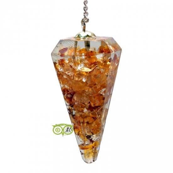 Orgon Pendel Citrien - facet geslepen