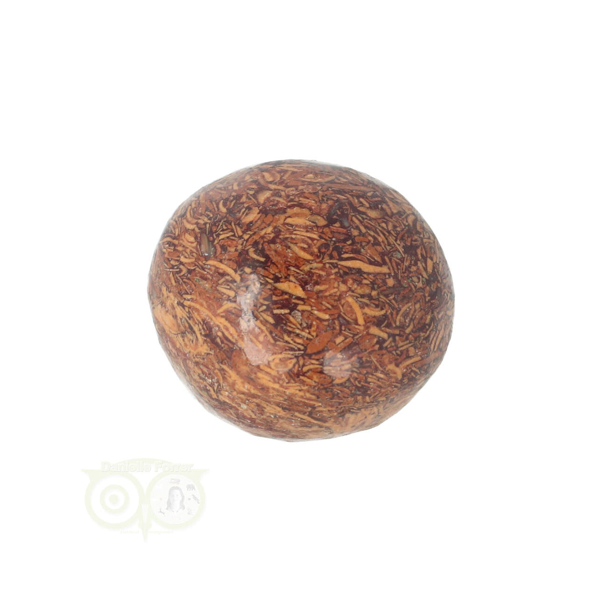 Coquina Jasper tumbled stone No. 11