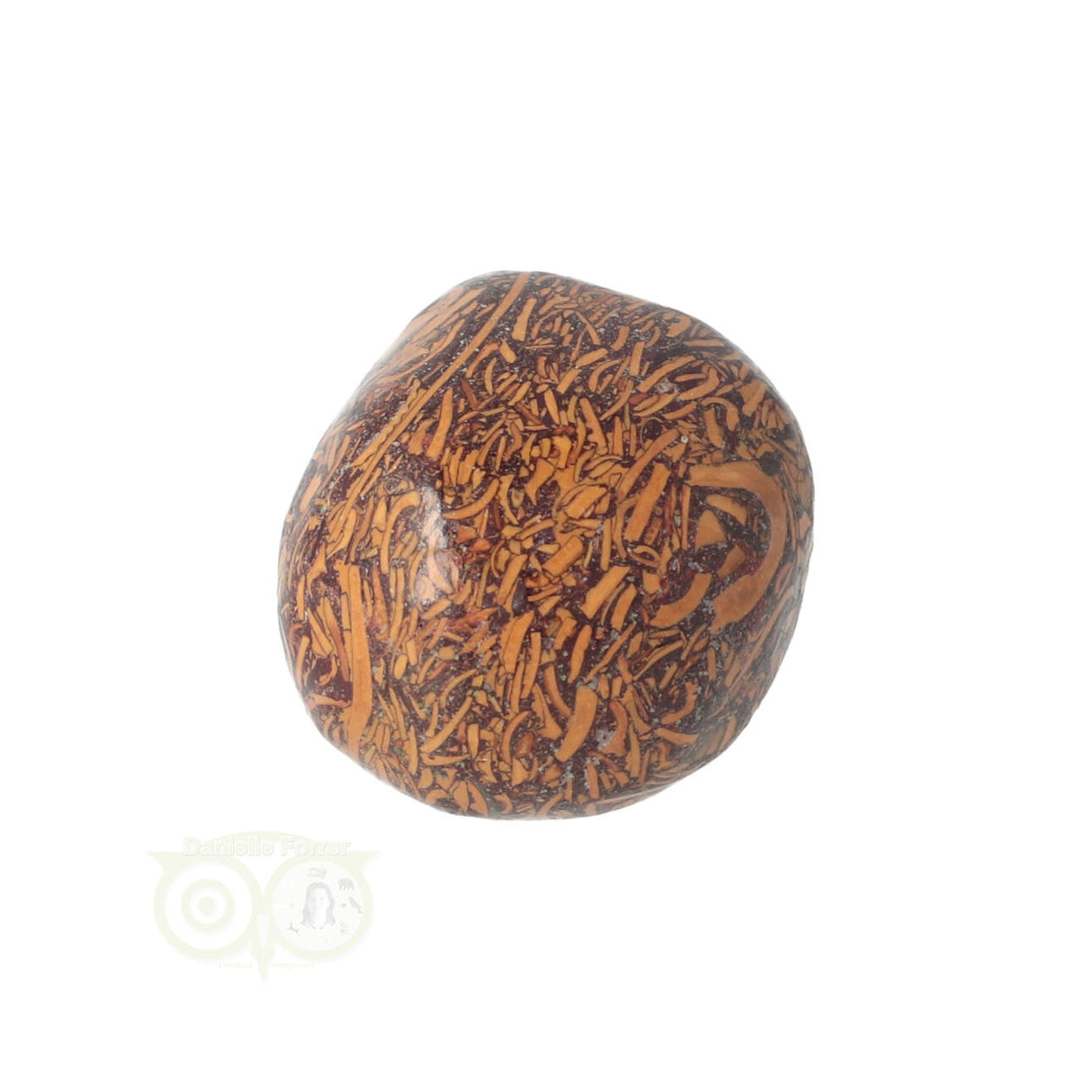 Coquina Jaspis trommelsteen Nr 9