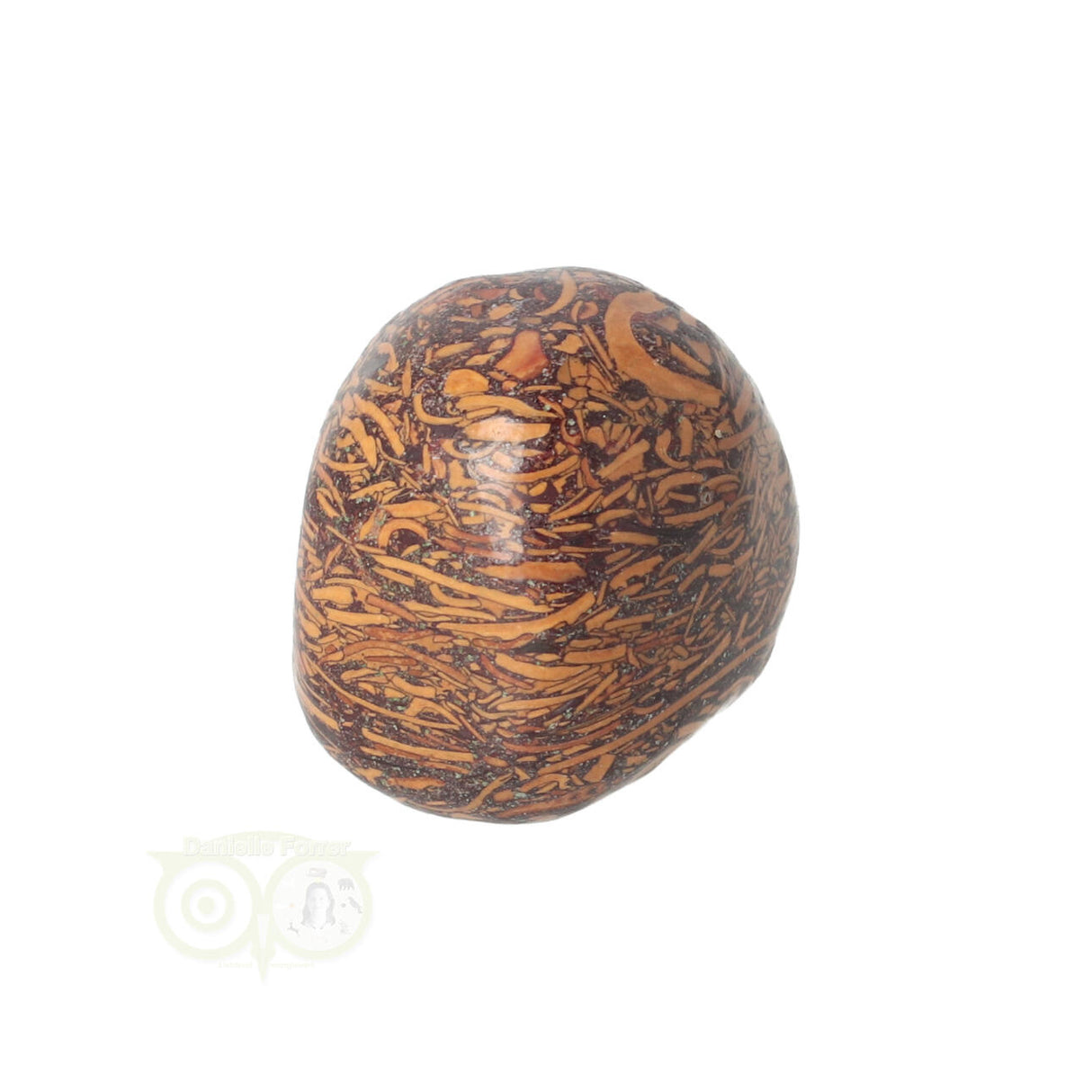 Coquina Jaspis trommelsteen Nr 9