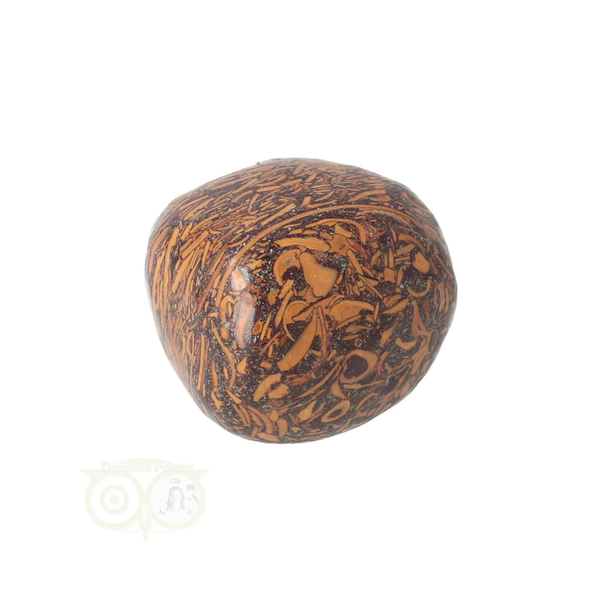 Coquina Jaspis trommelsteen Nr 9