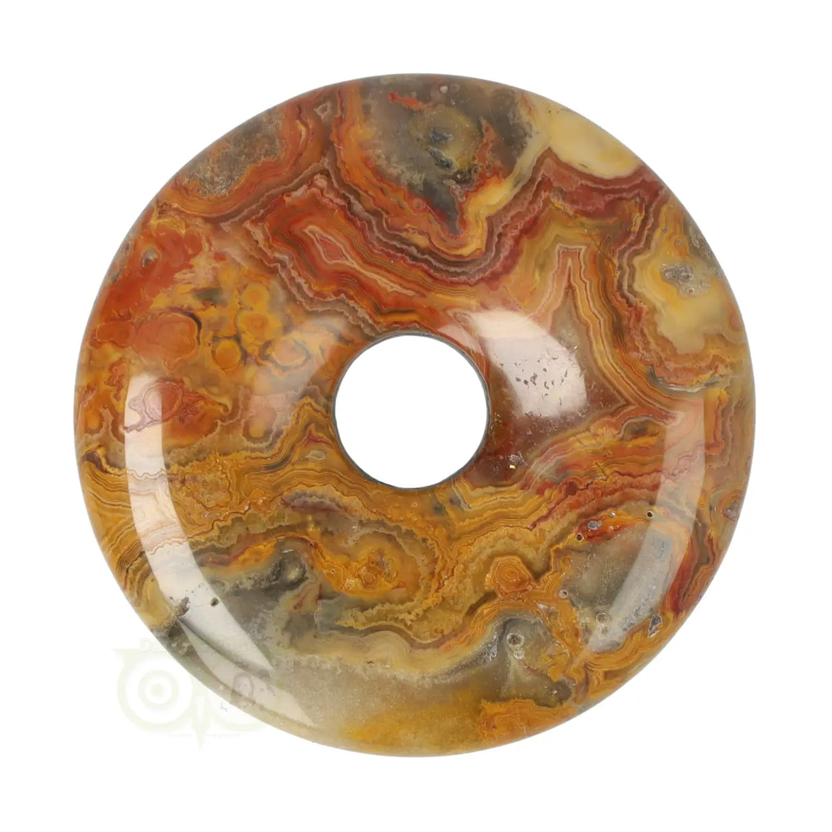 Crazy Lace Agaat donut Nr 16 - Ø 4 cm