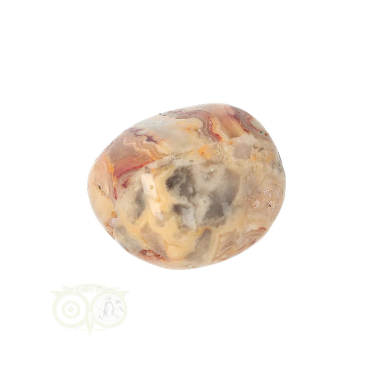 Crazy Lace Agaat trommelsteen Nr 24