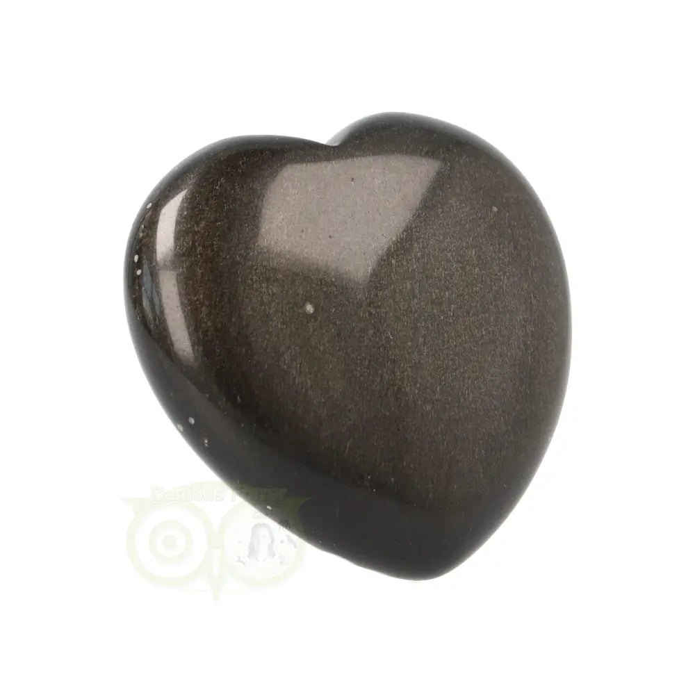 Goud Obsidiaan hart Nr 11 - 4 cm