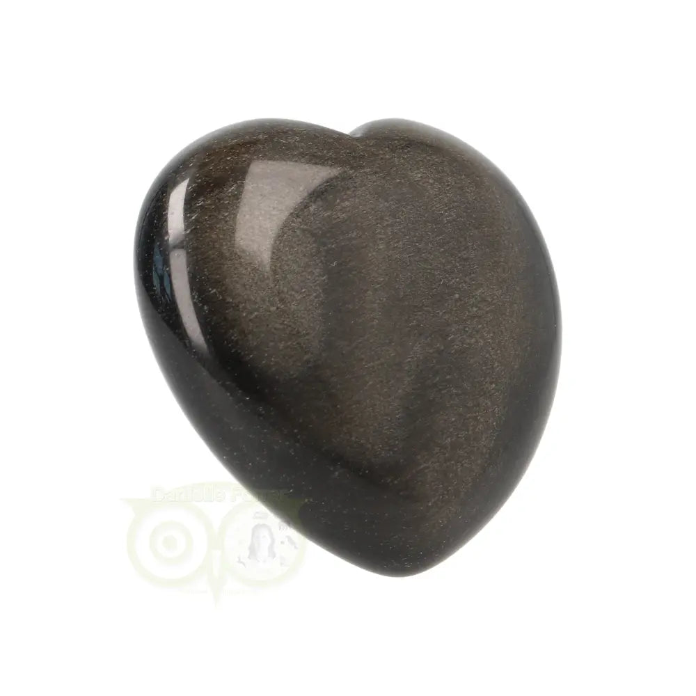 Goud Obsidiaan hart Nr 4 - 4 cm