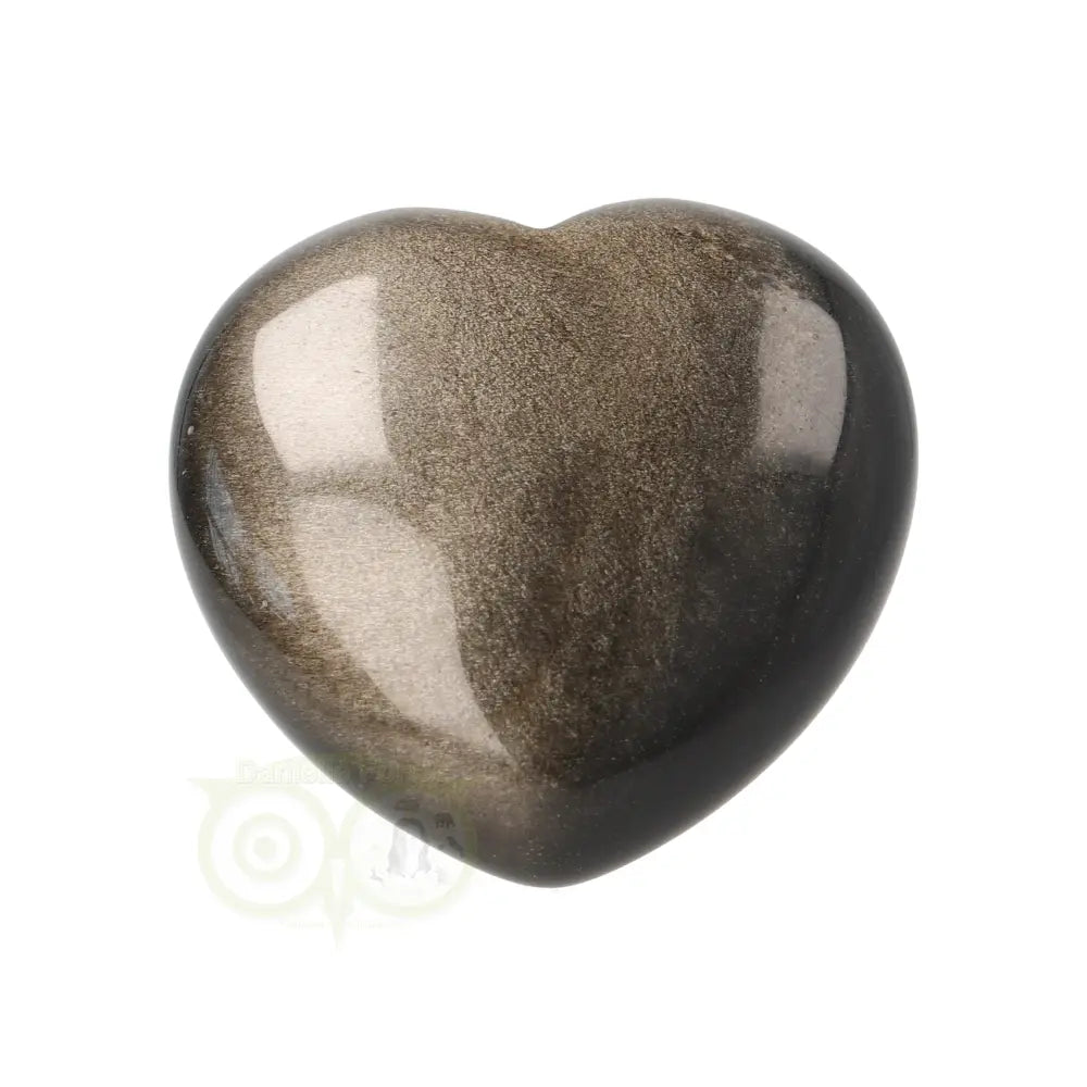 Goud Obsidiaan hart Nr 4 - 4 cm