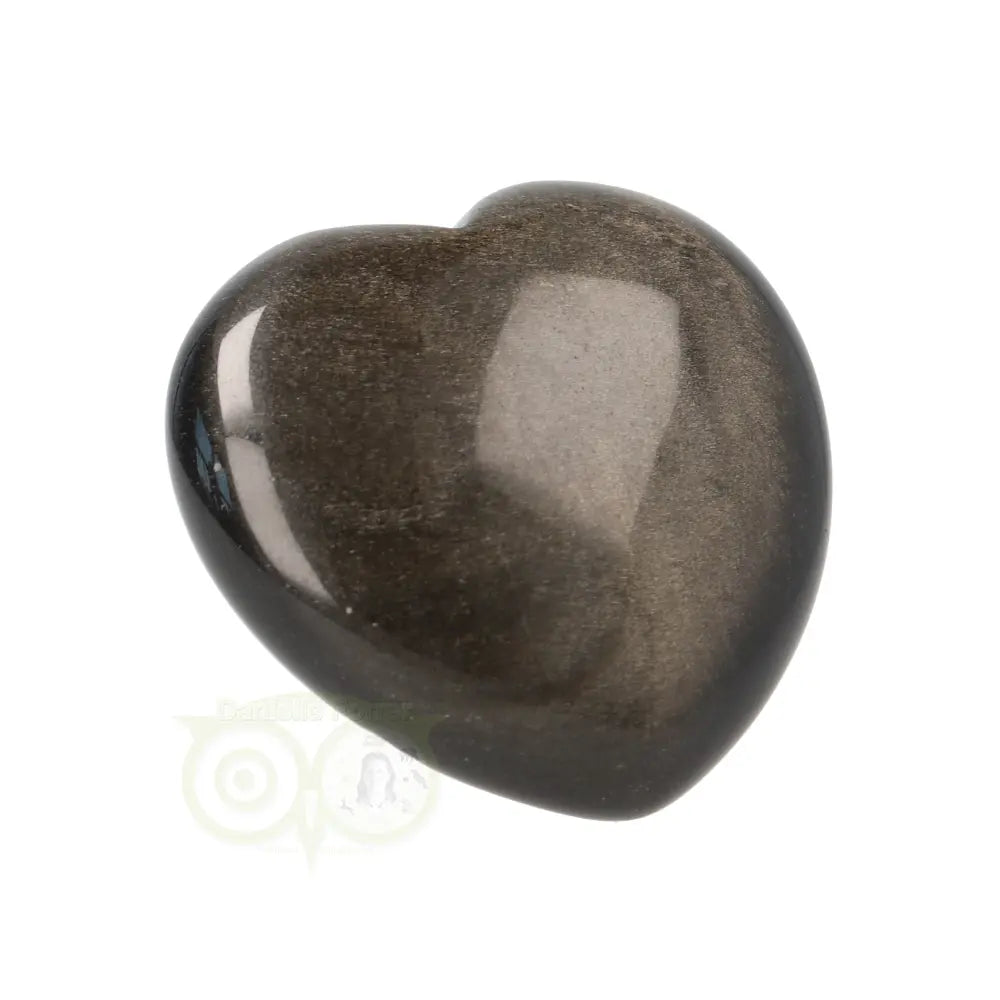 Goud Obsidiaan hart Nr 4 - 4 cm