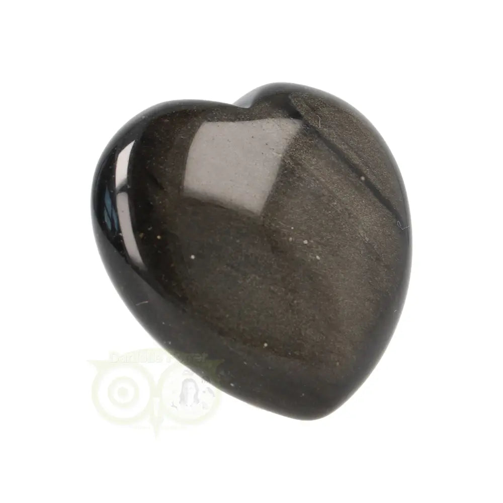 Goud Obsidiaan hart Nr 6 - 4 cm