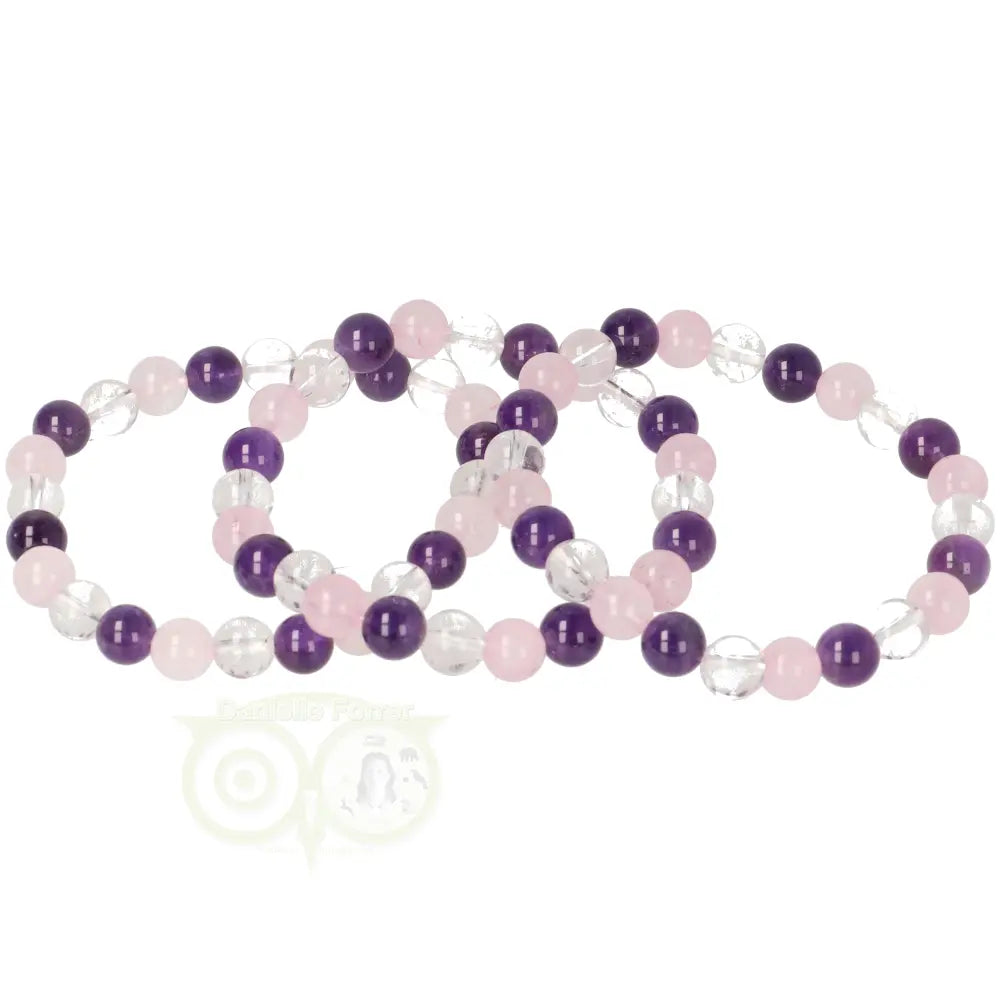 Gouden driehoek Armband 8 mm