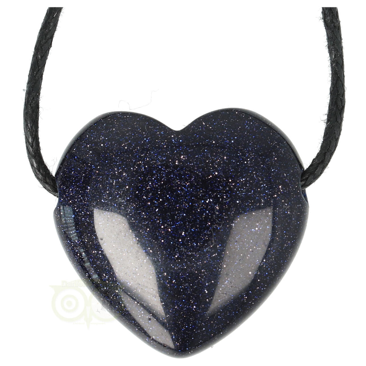 Goldstone - Blauer Herzanhänger ± 3 cm Nr. 11