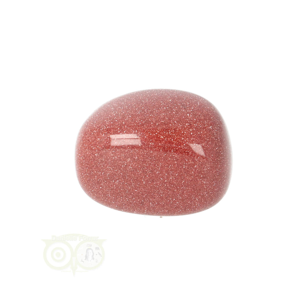 Goldstone (Goldfluß - Goldfluss) tumbled stone No. 17