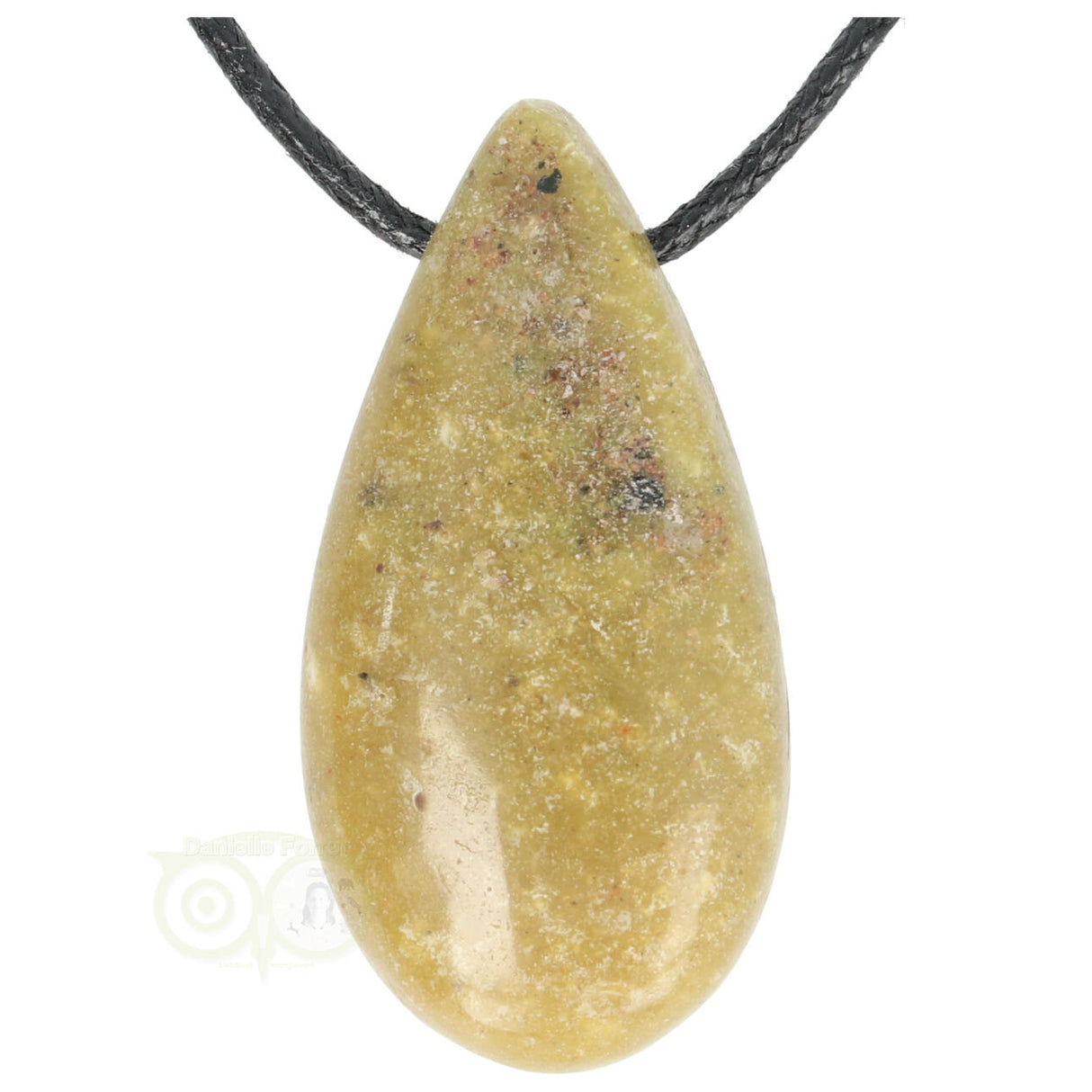 Groene Opaal druppel hanger Nr 23