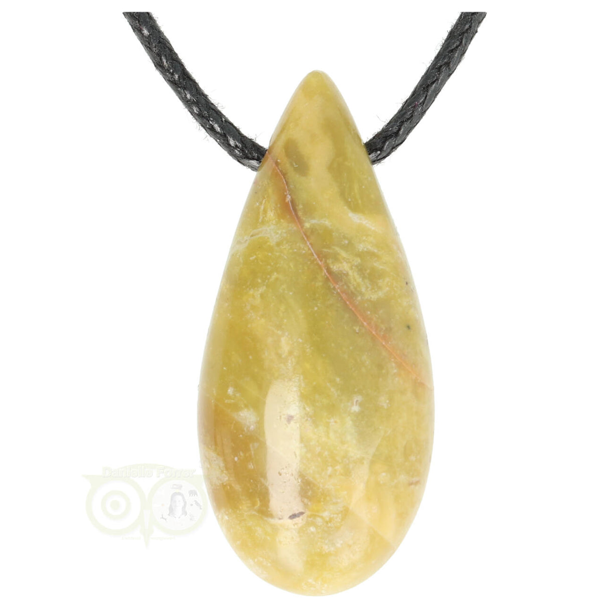 Groene Opaal druppel hanger Nr 30