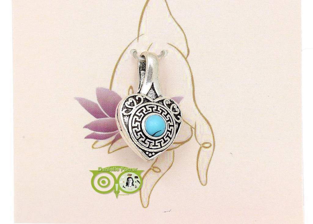 Pendant or Mala clip Heart 2.5 cm