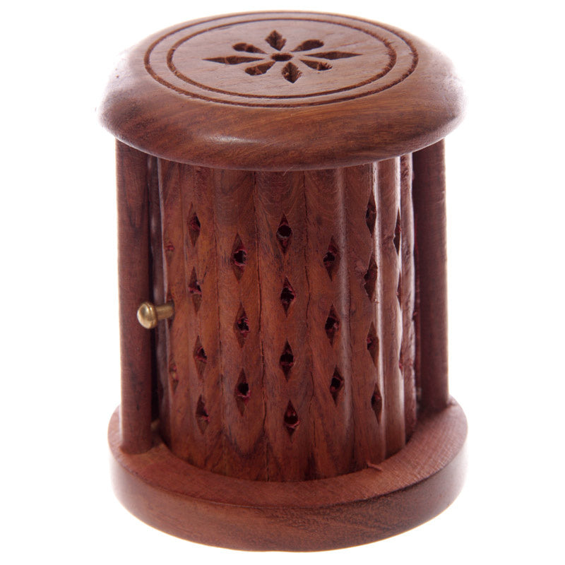 Sheesham Wooden Barrel for Incense Cones