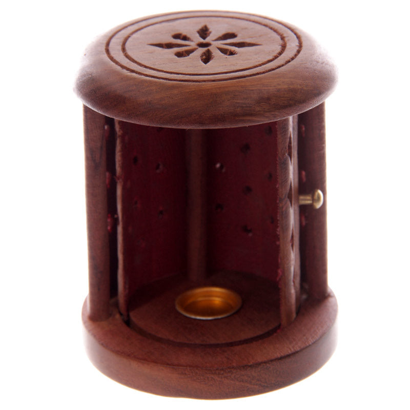Sheesham Wooden Barrel for Incense Cones
