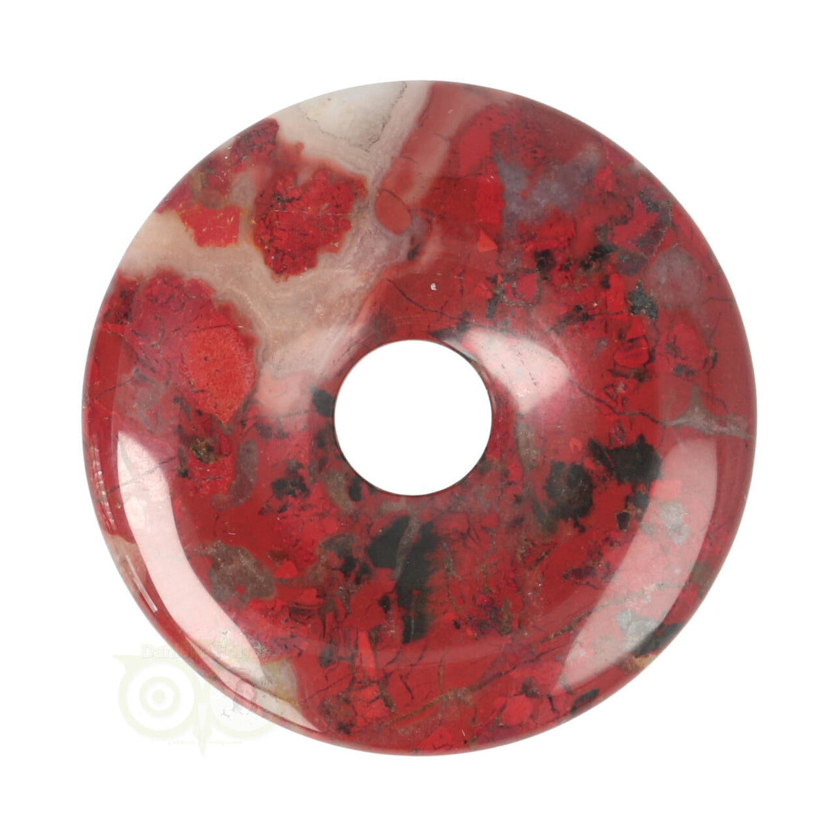 Jaspis Breccie Donut Nr 12 - Ø 4 cm