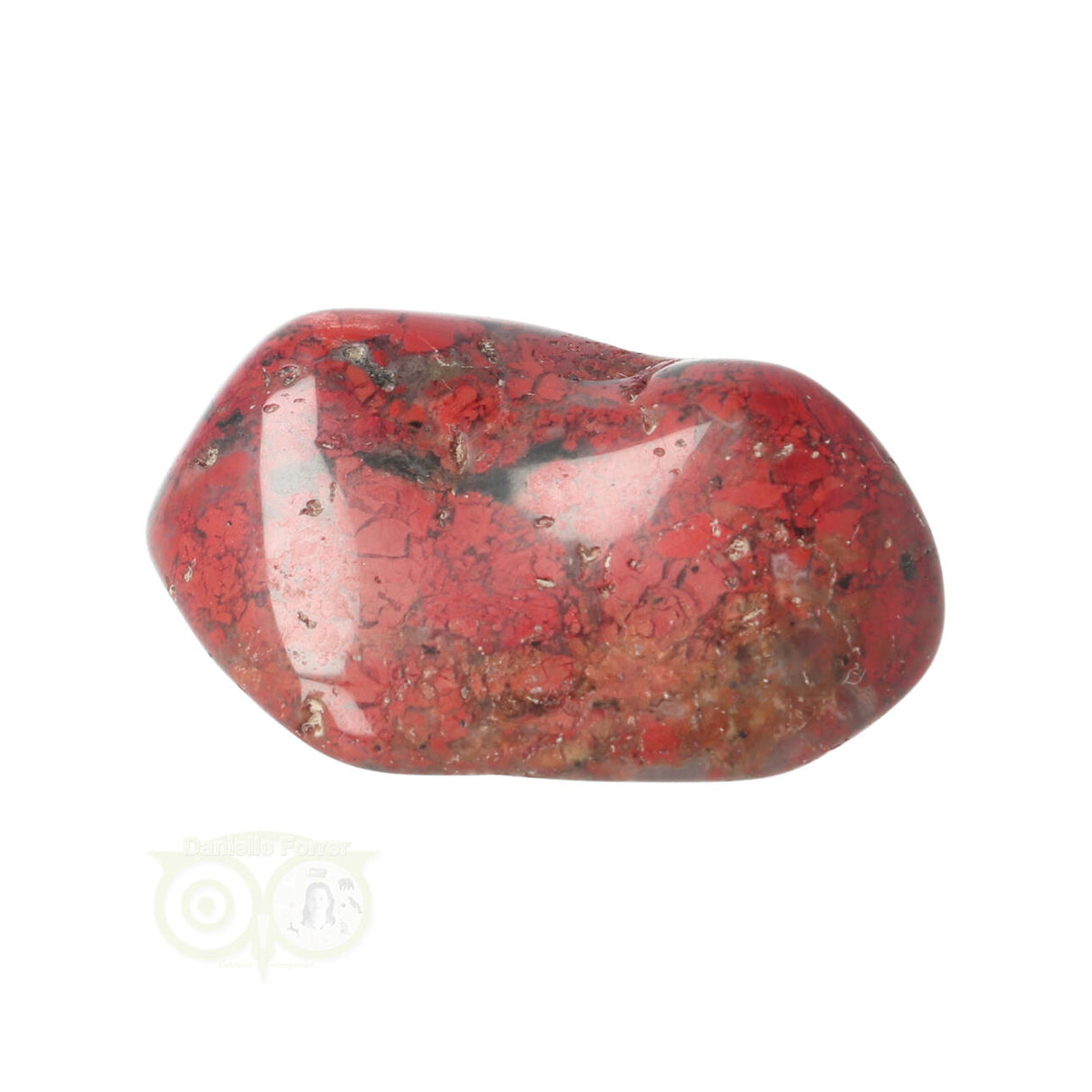 Jaspis Breccie knuffelsteen Nr 17