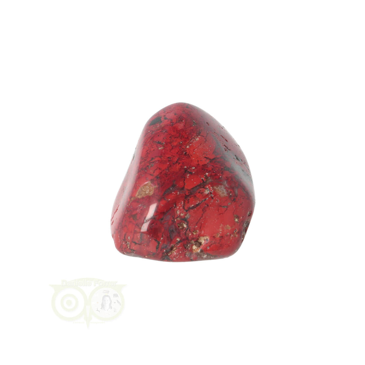 Jasper Breccia tumbled stone No. 19