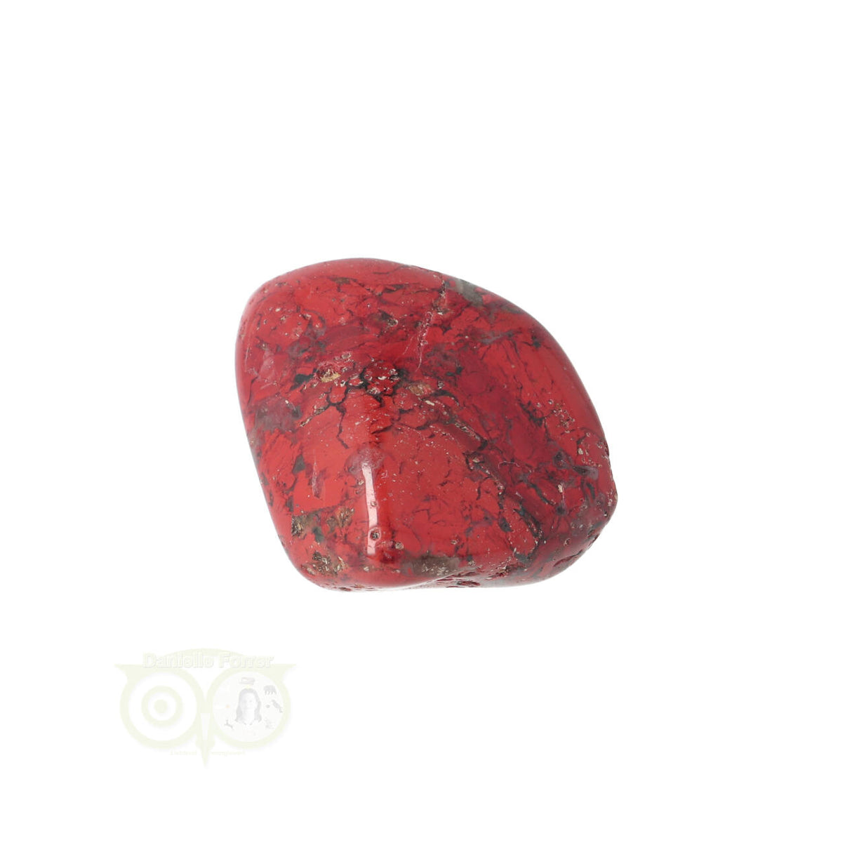 Jasper Breccia tumbled stone No. 19