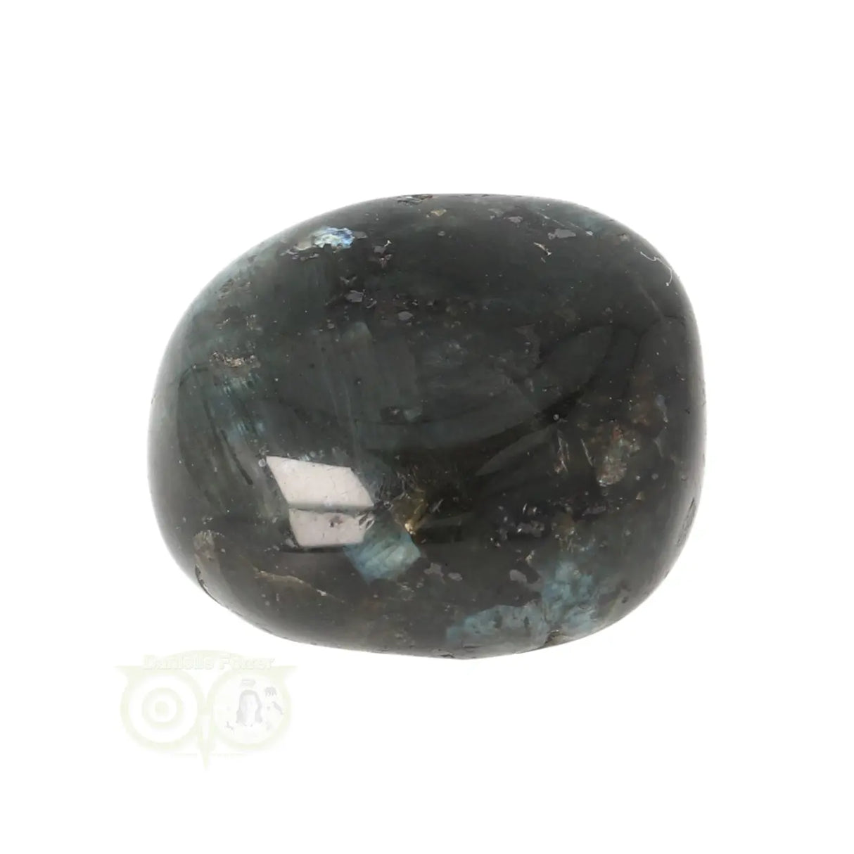 Larvikiet trommelsteen Nr 34