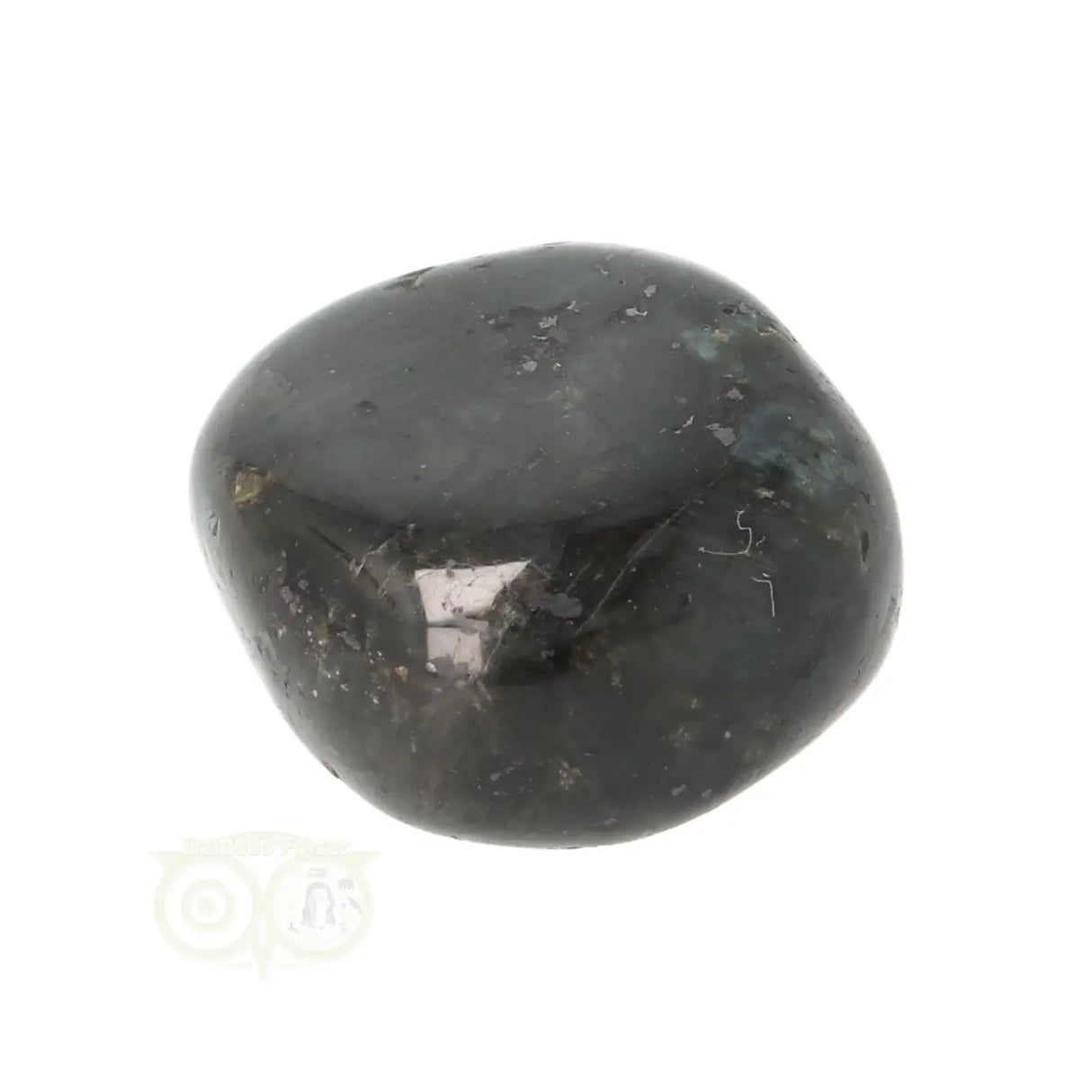 Larvikiet trommelsteen Nr 34