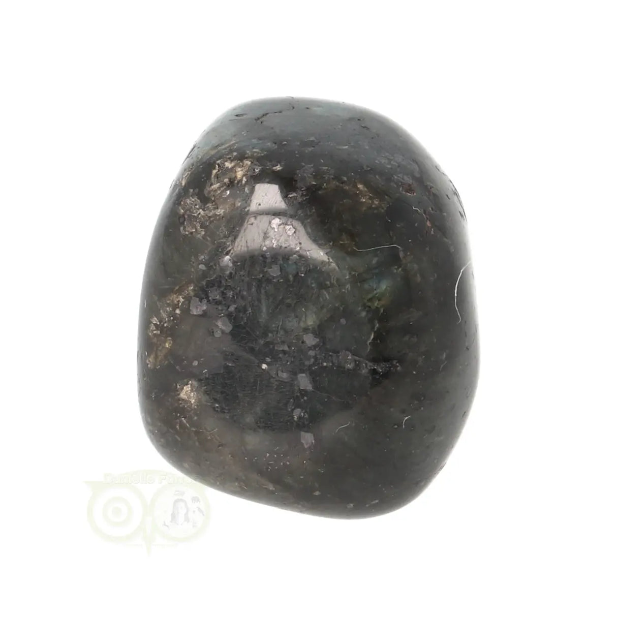 Larvikite tumbled stone No. 35