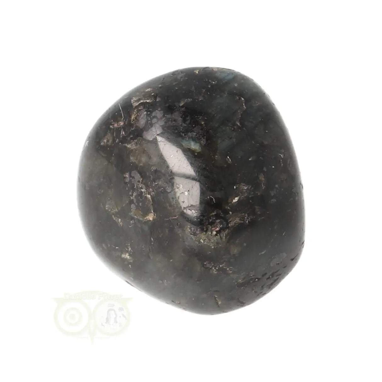 Larvikite tumbled stone No. 35