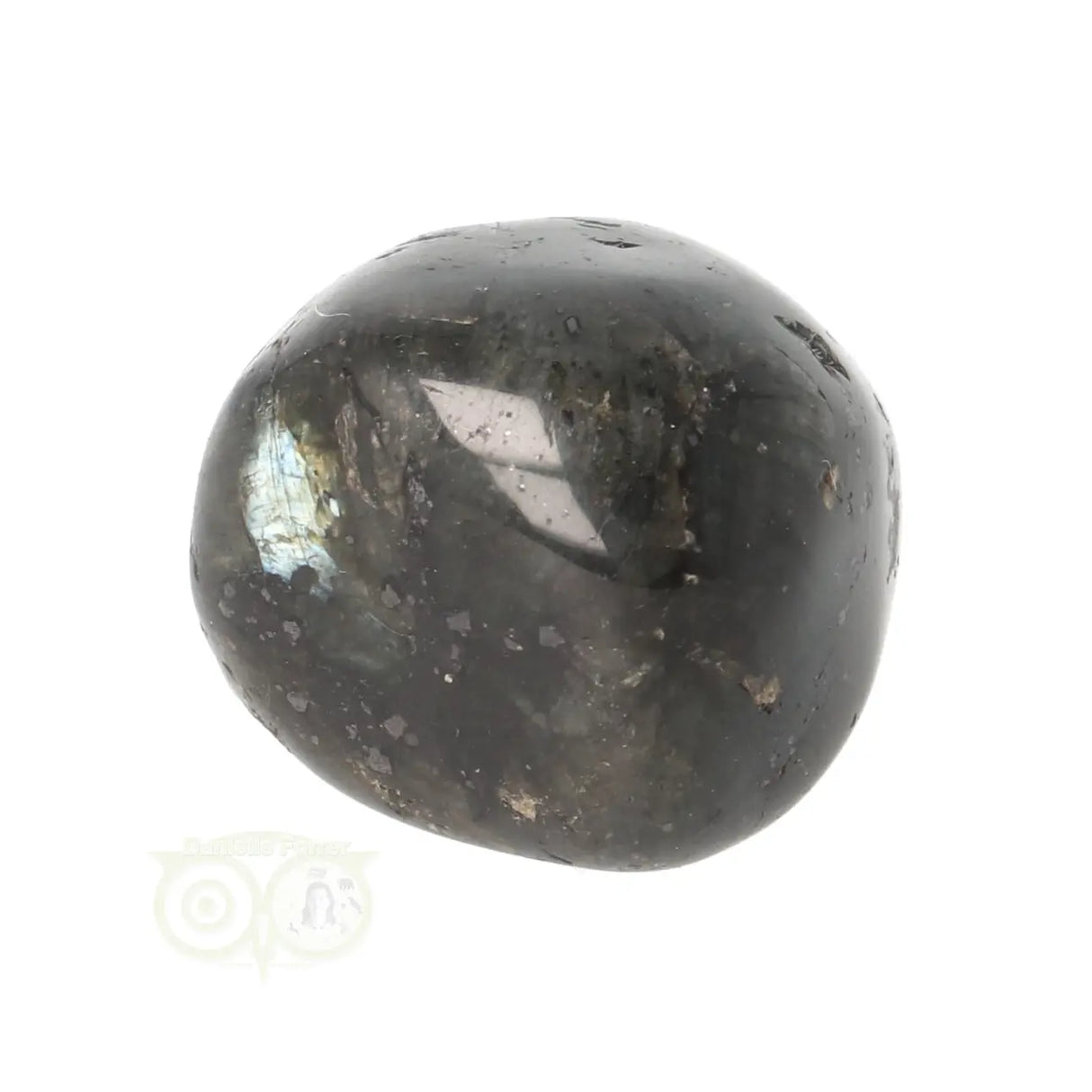 Larvikite tumbled stone No. 35