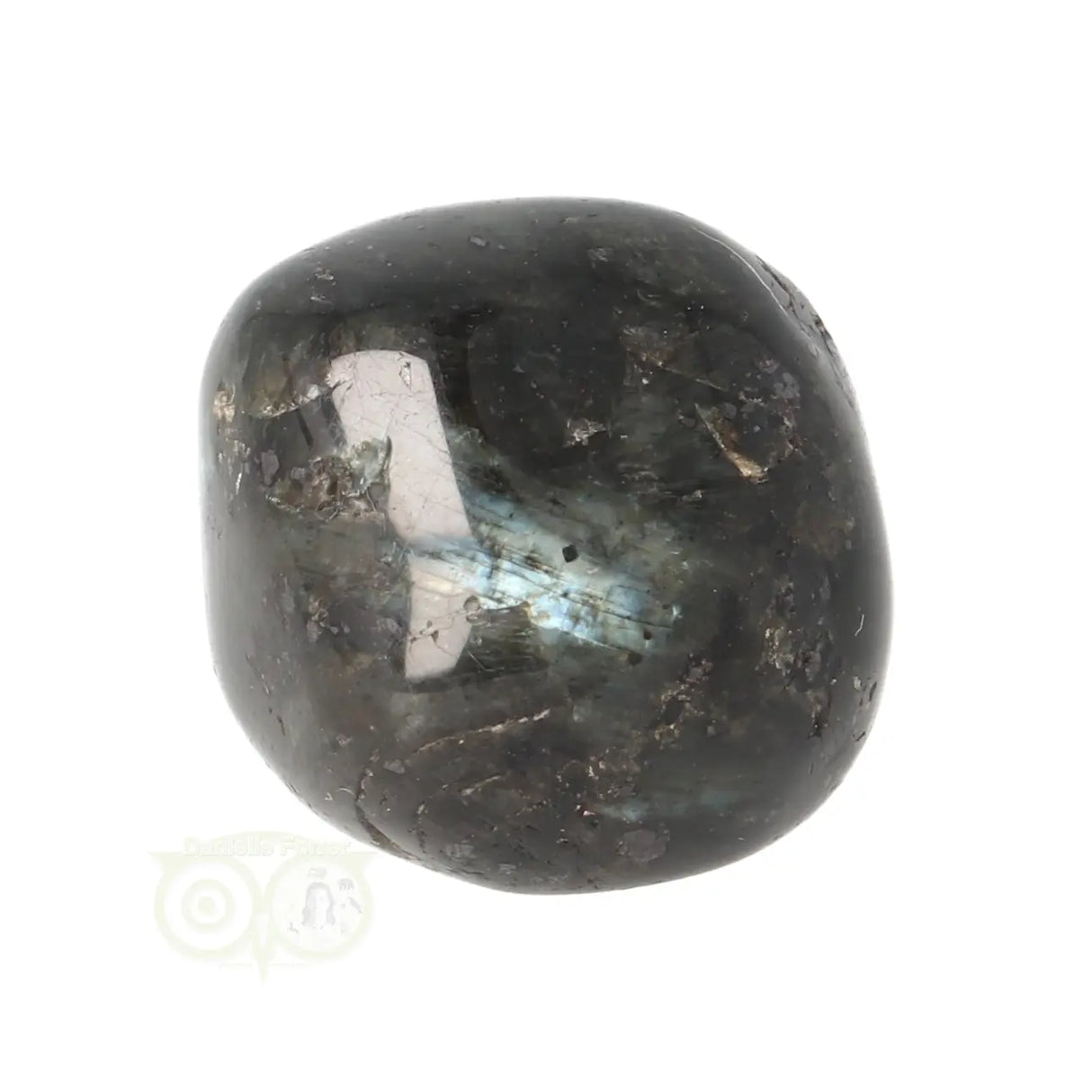 Larvikite tumbled stone No. 35