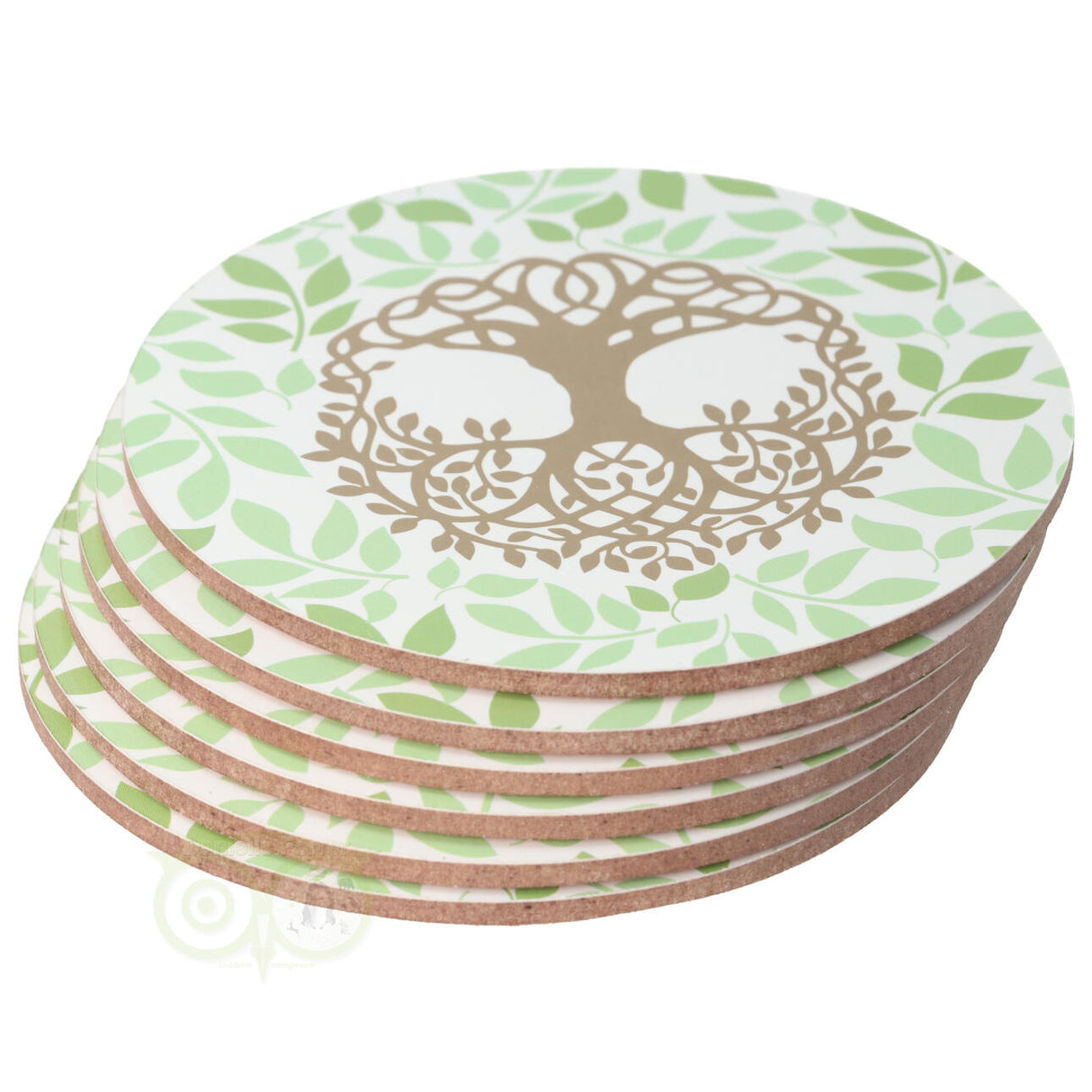 Levensboom onderzetters set van 6