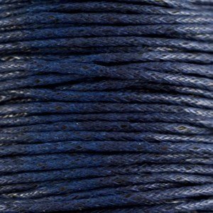 Waxkoord 1.5 mm Midnight Blue 1,2 mtr.