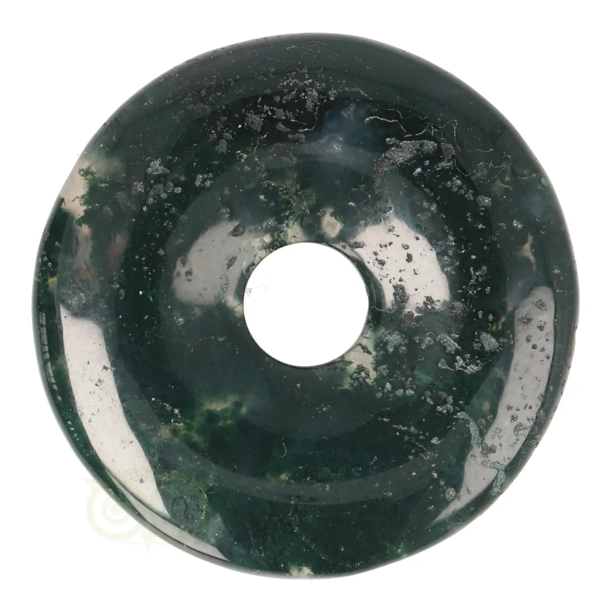 Moss agate Donut No. 14 - Ø 5 cm