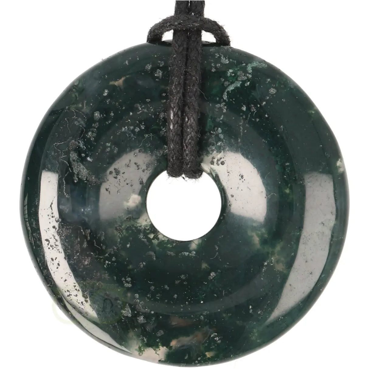 Moss agate Donut No. 14 - Ø 5 cm