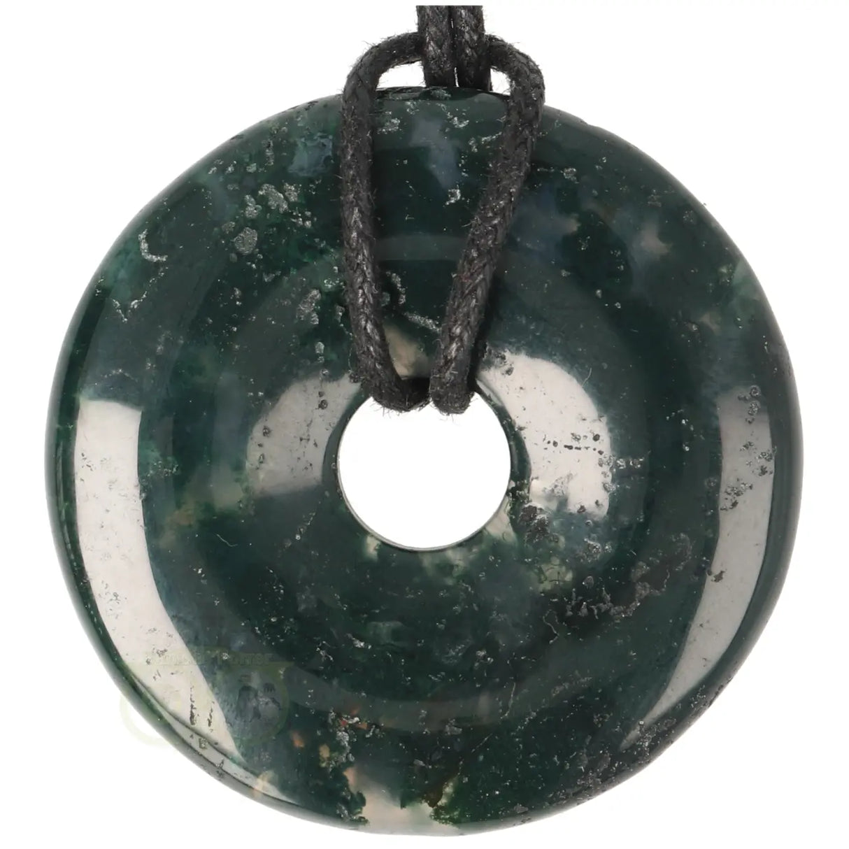 Moss agate Donut No. 14 - Ø 5 cm