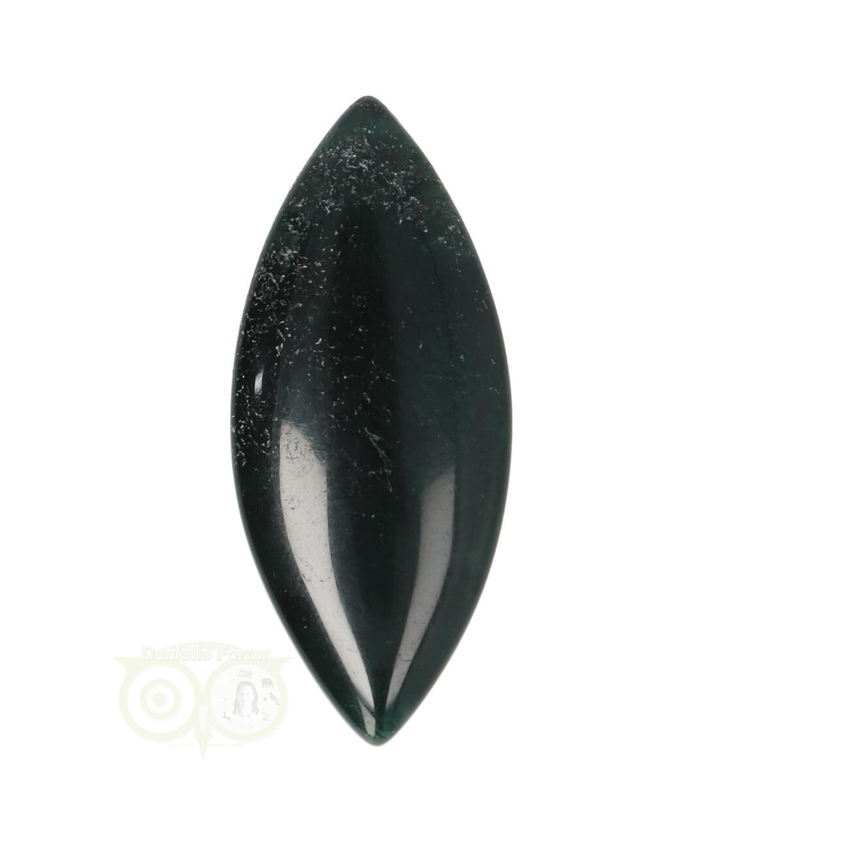 Ovaler Anhänger aus Moosachat Nr. 18