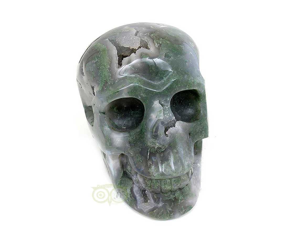 Moosachat-Schädel, 909 Gramm