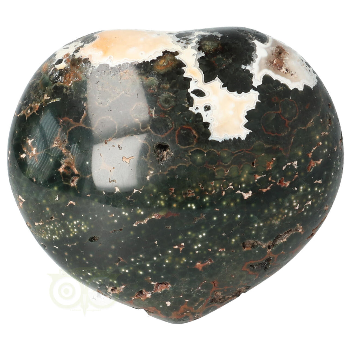 Herz aus Ozeanjaspis, 156 Gramm