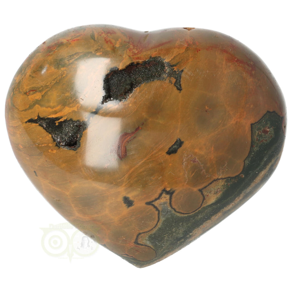 Herz aus Ozeanjaspis, 253 Gramm