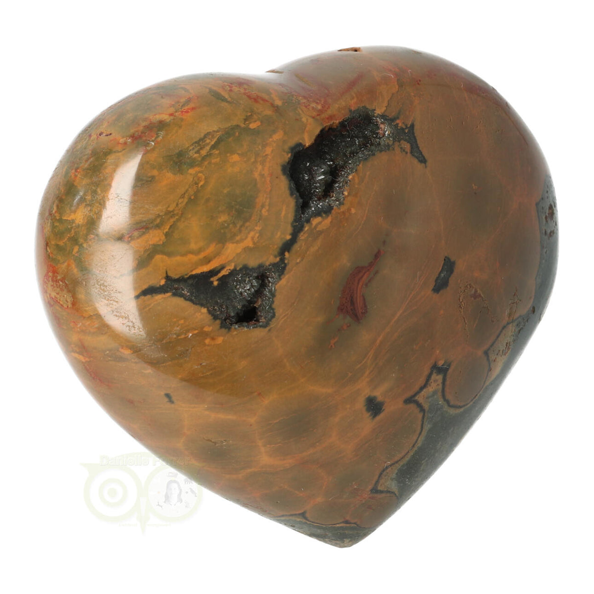 Herz aus Ozeanjaspis, 253 Gramm