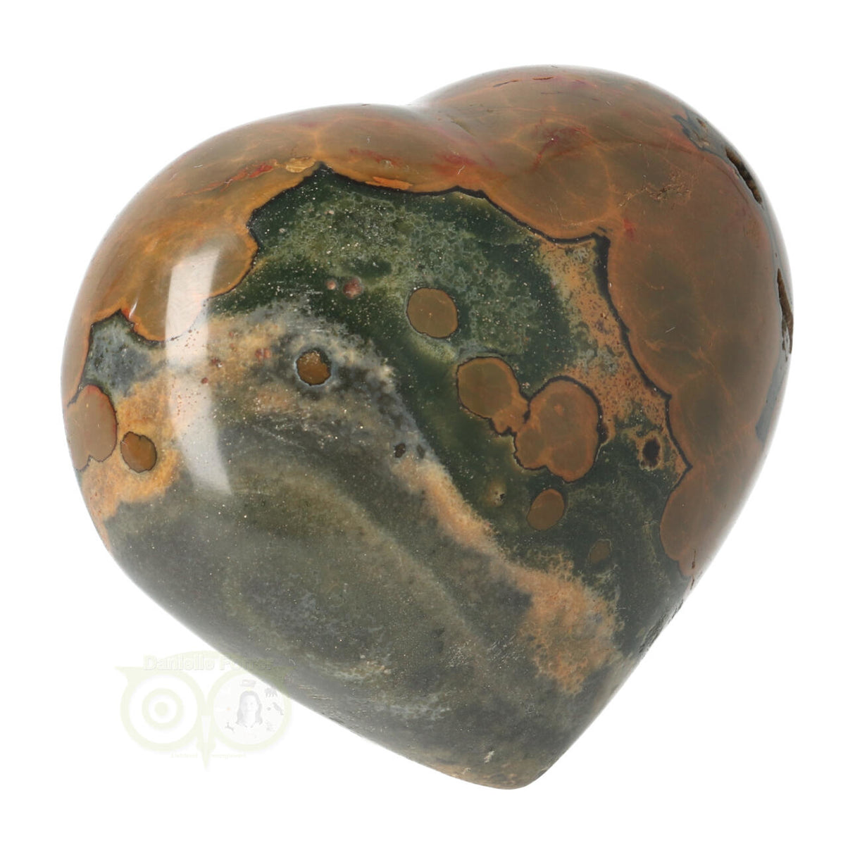 Herz aus Ozeanjaspis, 253 Gramm